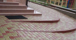 Укладка плитки на крыльцо в Похвистневе в октябре