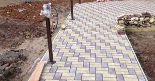 Укладка тротуарной плитки под ключ в Похвистневе в октябре